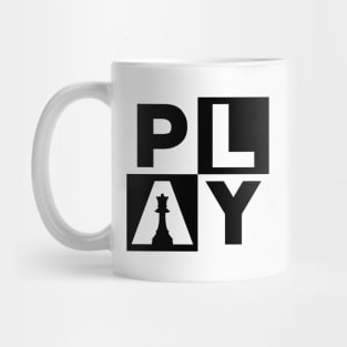 Play Chess Chequered Design Mug